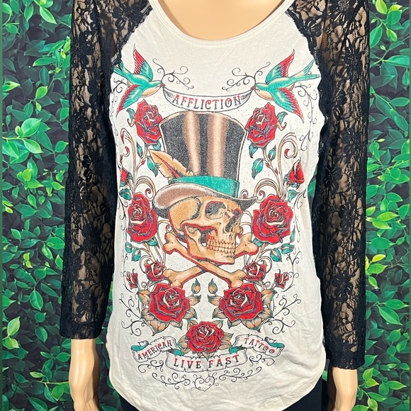Affliction Women’s T-Shirt - Picture 5 of 6